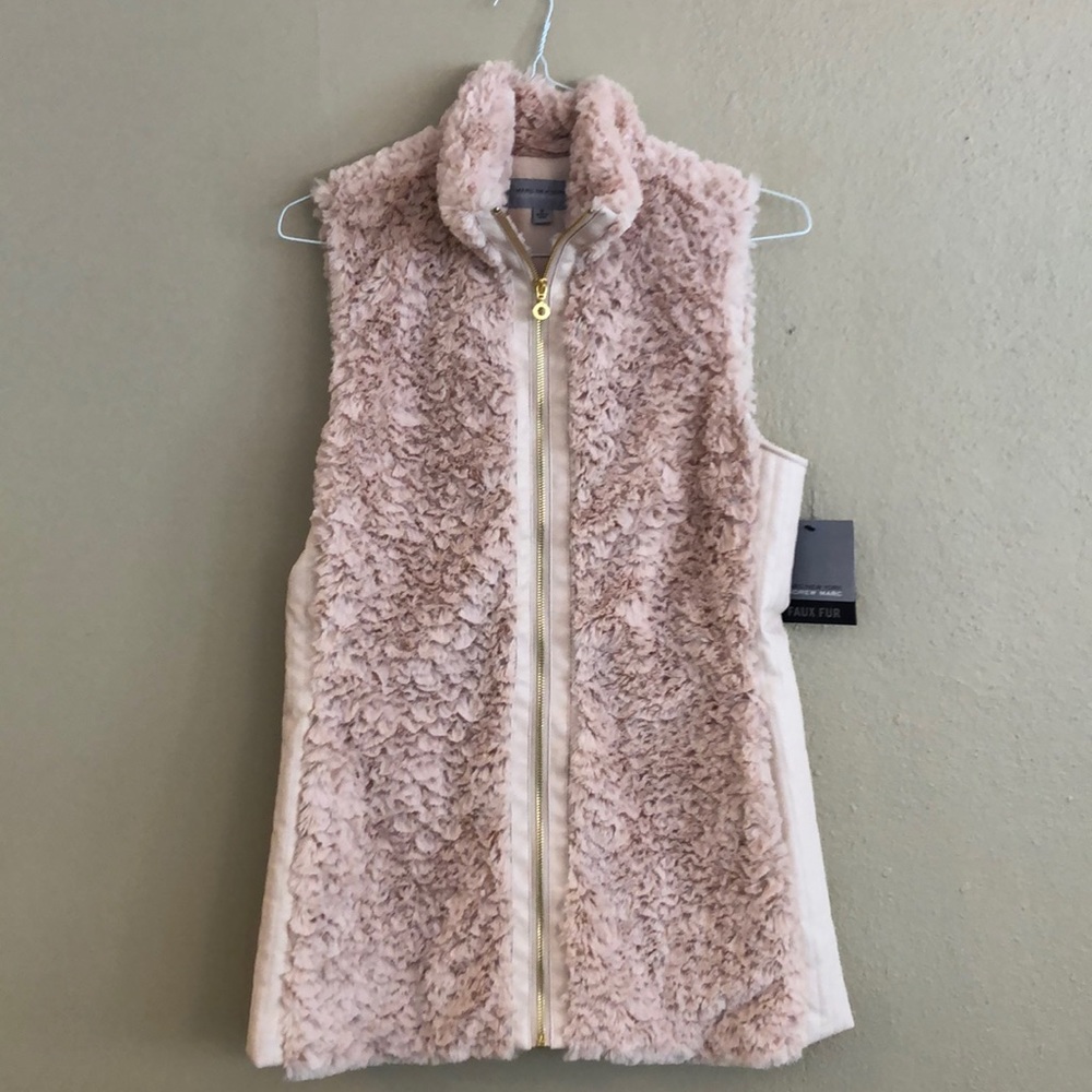Andrew Marc Faux Fur Vest